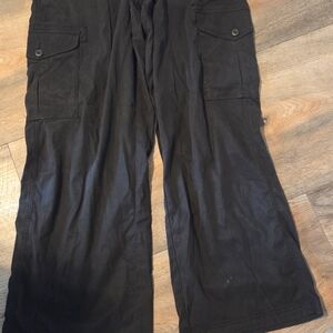 American Eagle Outfitters Black Wide Leg Pants